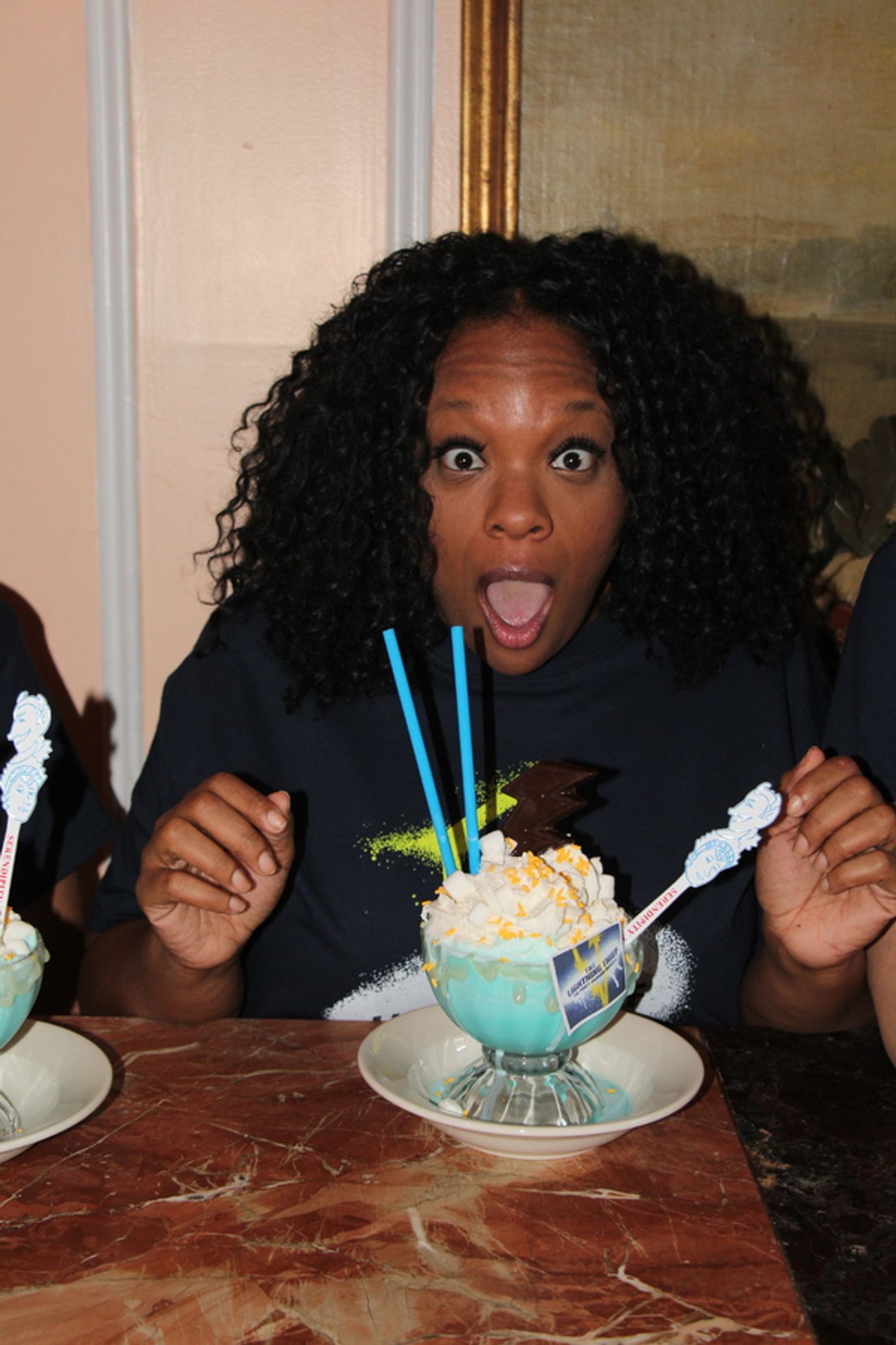 Photo Flash: THE LIGHTNING THIEF Cast Sips 'Frrrozen Hot Blue Chocolate' at Serendipity 3 Photo Flash: THE LIGHTNING THIEF Cast Sips 'Frrrozen Hot Blue Chocolate' at Serendipity 3 Image