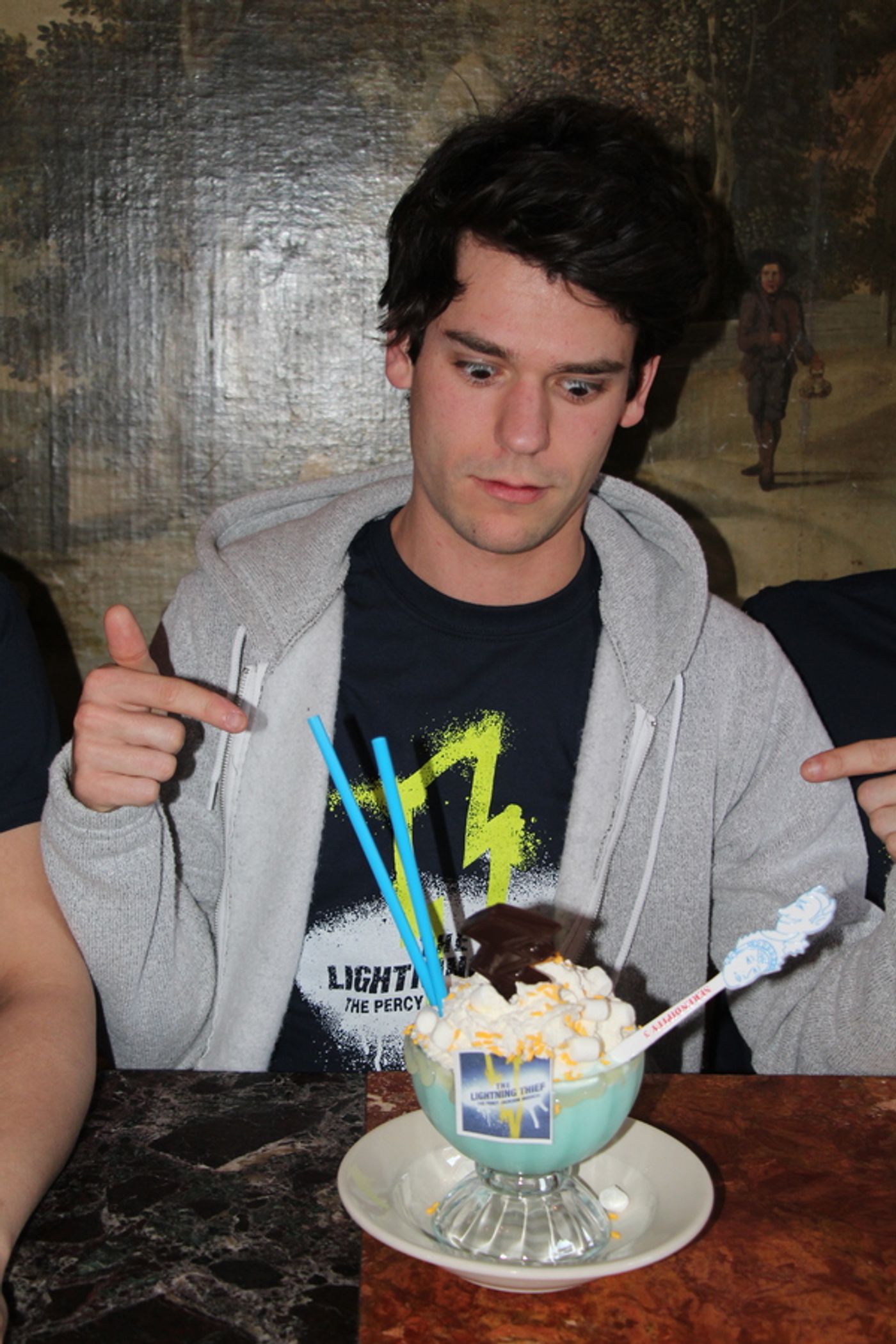 Photo Flash: THE LIGHTNING THIEF Cast Sips 'Frrrozen Hot Blue Chocolate' at Serendipity 3 Photo Flash: THE LIGHTNING THIEF Cast Sips 'Frrrozen Hot Blue Chocolate' at Serendipity 3 Image