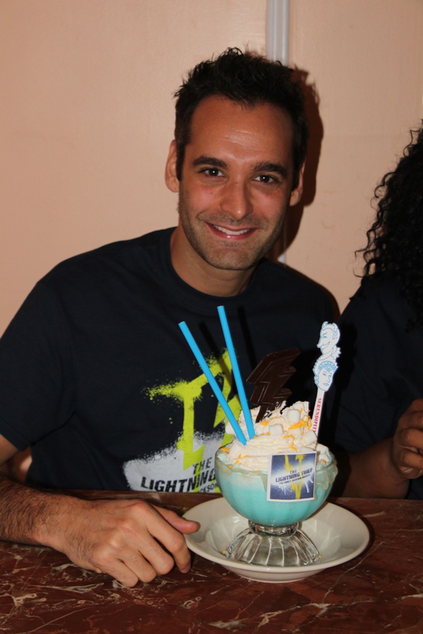 Photo Flash: THE LIGHTNING THIEF Cast Sips 'Frrrozen Hot Blue Chocolate' at Serendipity 3 Photo Flash: THE LIGHTNING THIEF Cast Sips 'Frrrozen Hot Blue Chocolate' at Serendipity 3 Image