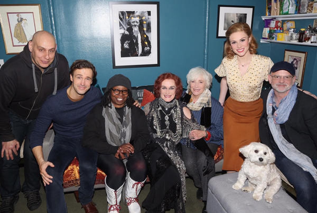 Fred Johanson, Michael Xavier, Whoopi Goldberg, Glenn Close, Betty Buckley and Siobhan Dillon at 