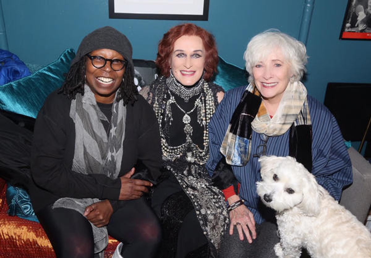 Whoopi Goldberg, Glenn Close and Betty Buckley at 