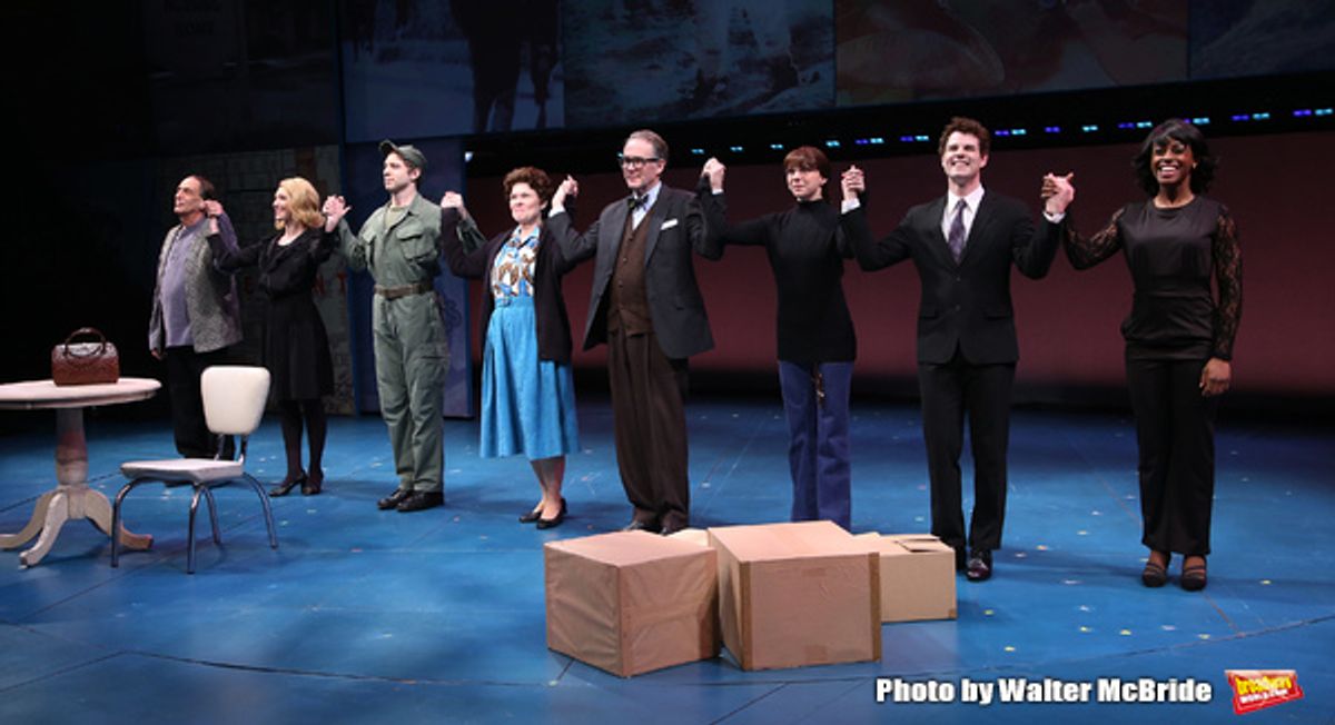 Will LeBow, Kaitlyn Davidson, Corey March, Debra Monk, Boyd Gaines, Rebekah Brockman, Jacob ben Widmar and Kimberly Marable  at 