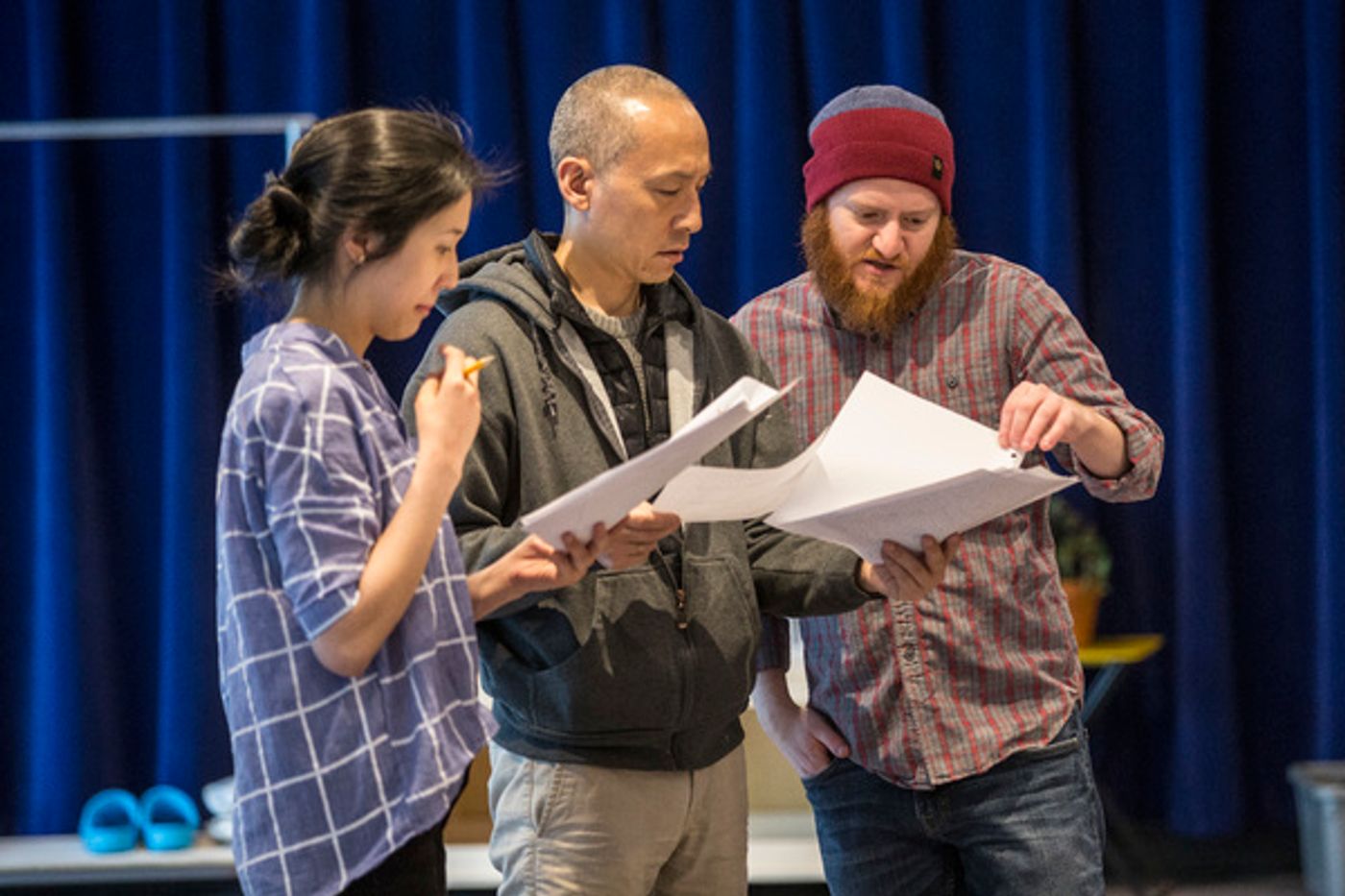 Photo Flash: Inside Rehearsal for KING OF THE YEES at Goodman Theatre  Image