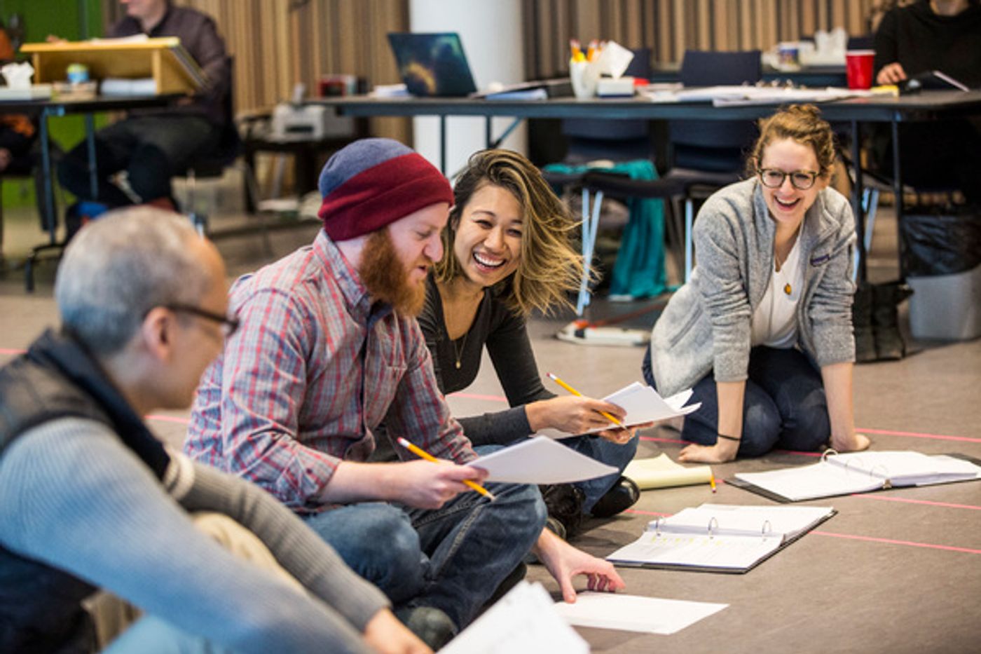 Photo Flash: Inside Rehearsal for KING OF THE YEES at Goodman Theatre  Image
