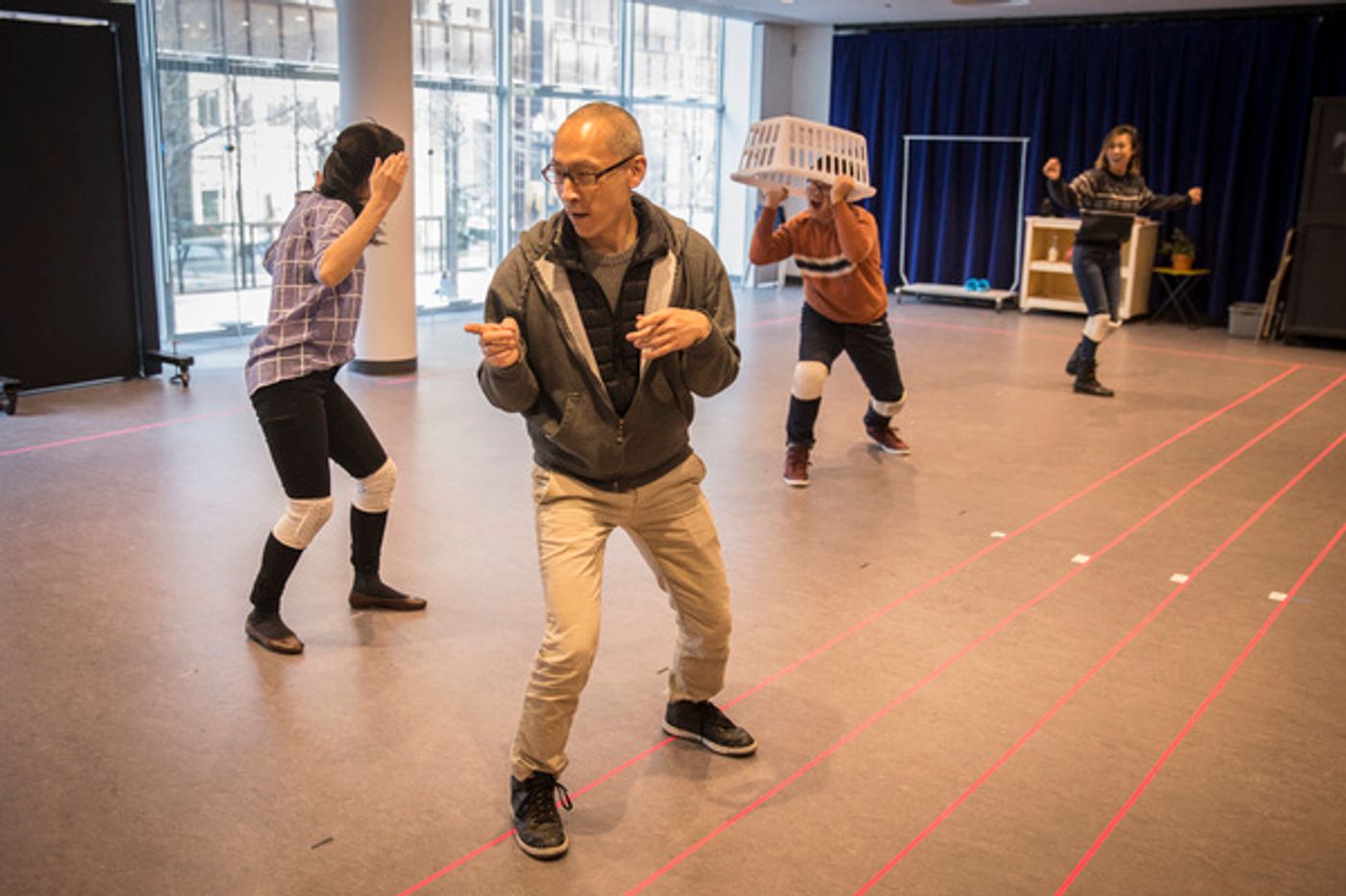 Photo Flash: Inside Rehearsal for KING OF THE YEES at Goodman Theatre  Image