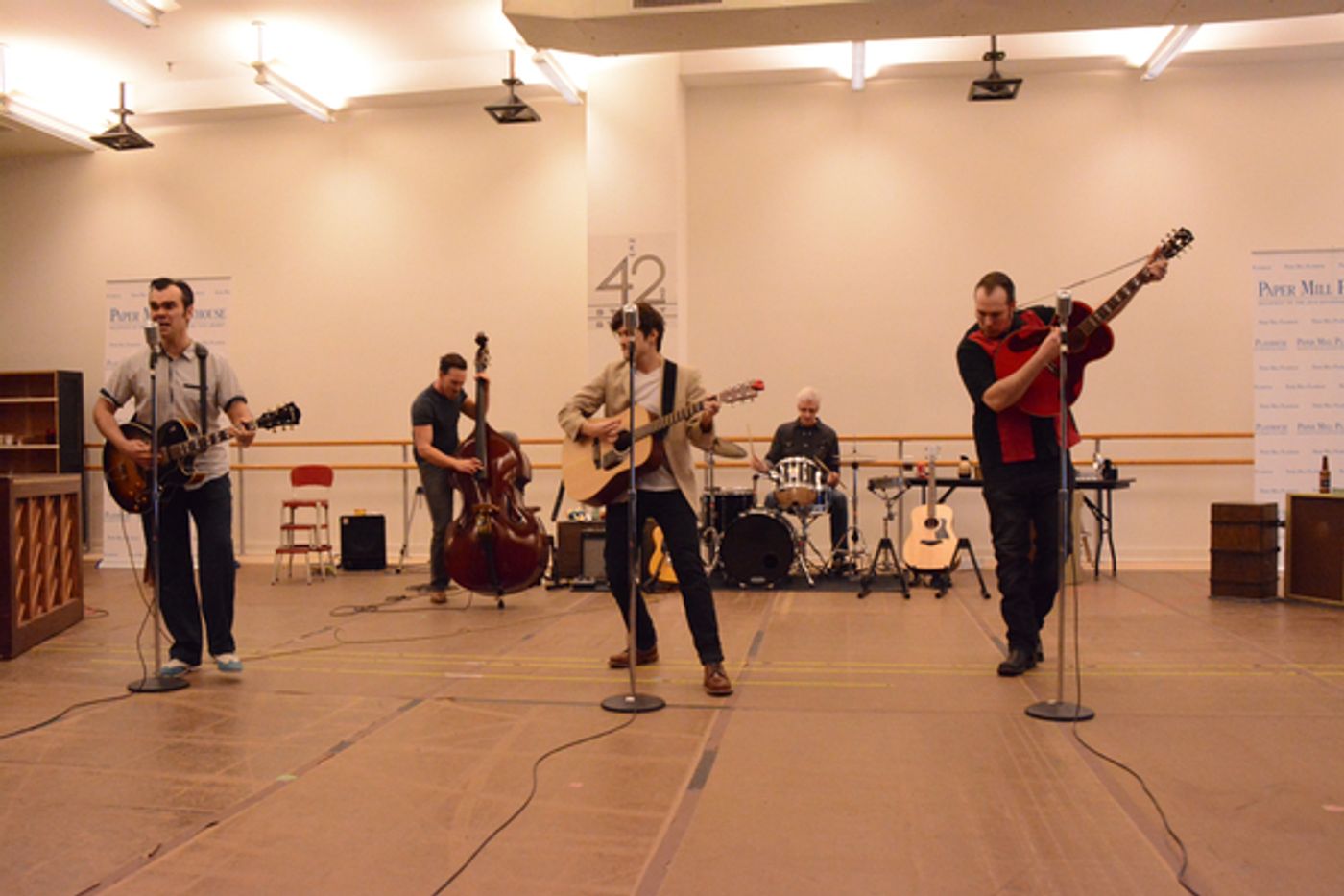 Photo Coverage: Cast of Paper Mill Playhouse's MILLION DOLLAR QUARTET Meets The Press  Image