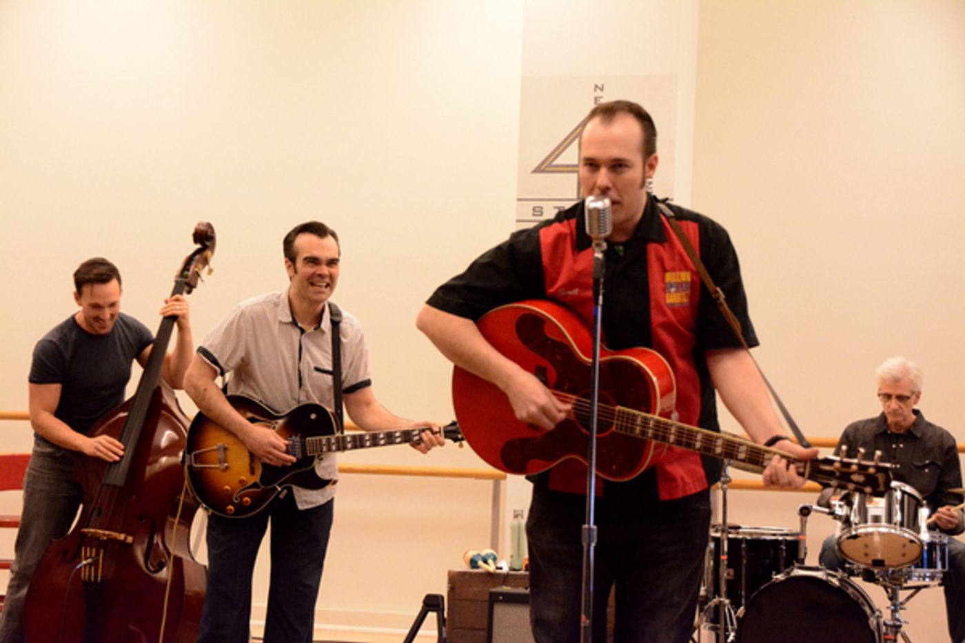 Photo Coverage: Cast of Paper Mill Playhouse's MILLION DOLLAR QUARTET Meets The Press  Image