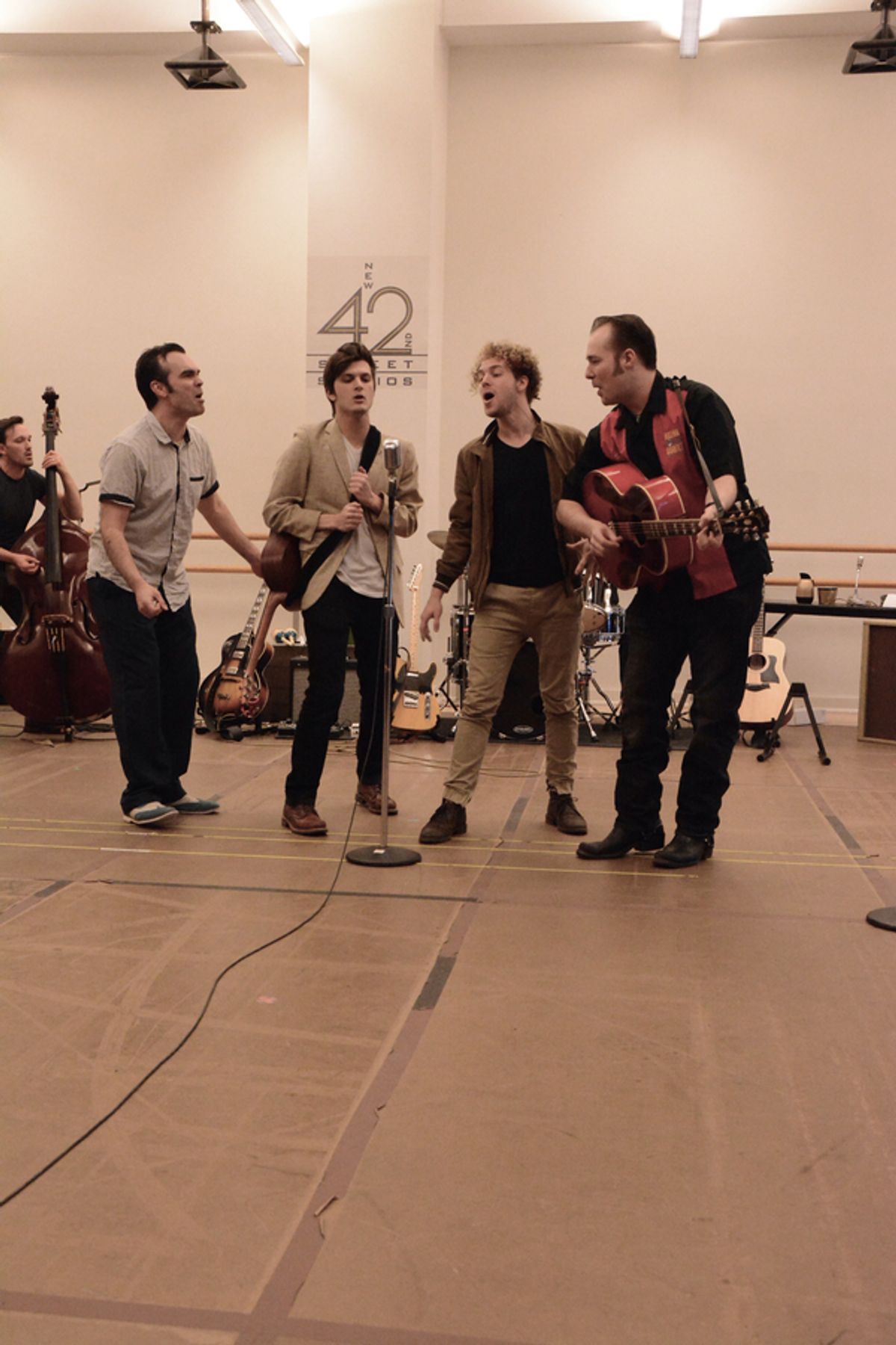 James Barry, Alex Boniello, Nat Zegree and Scott Moreau at 