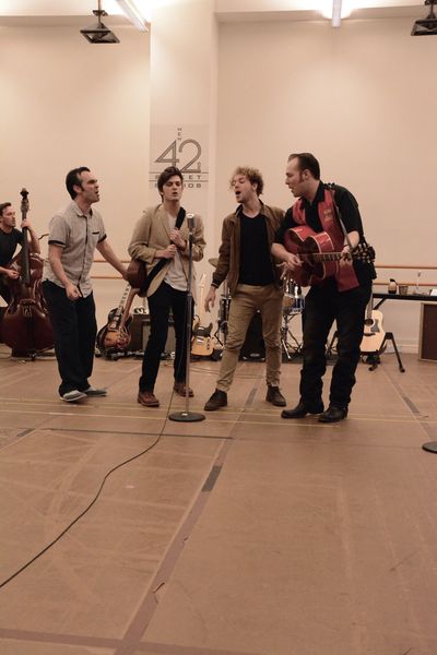 James Barry, Alex Boniello, Nat Zegree and Scott Moreau Photo