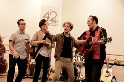 James Barry, Alex Boniello, Nat Zegree and Scott Moreau Photo
