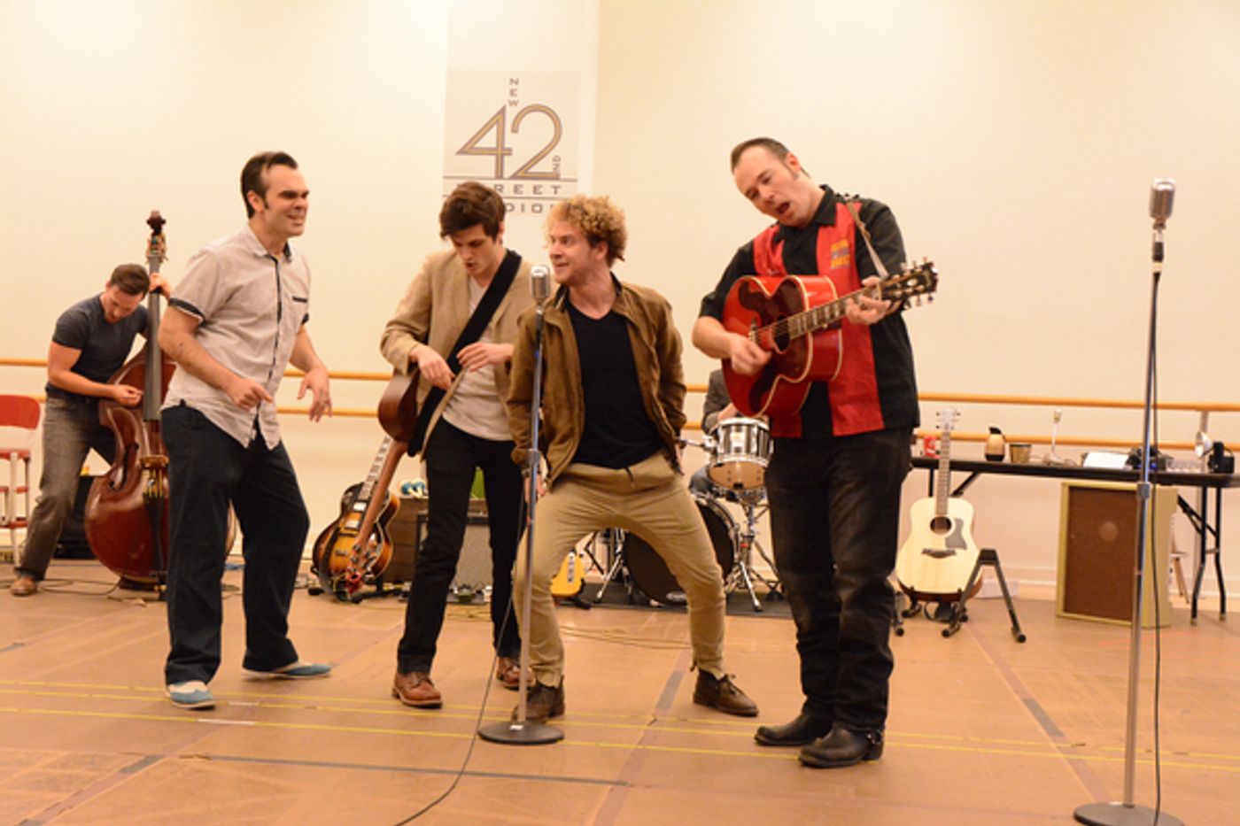 Photo Coverage: Cast of Paper Mill Playhouse's MILLION DOLLAR QUARTET Meets The Press  Image