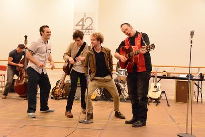 James Barry, Alex Boniello, Nat Zegree and Scott Moreau Photo