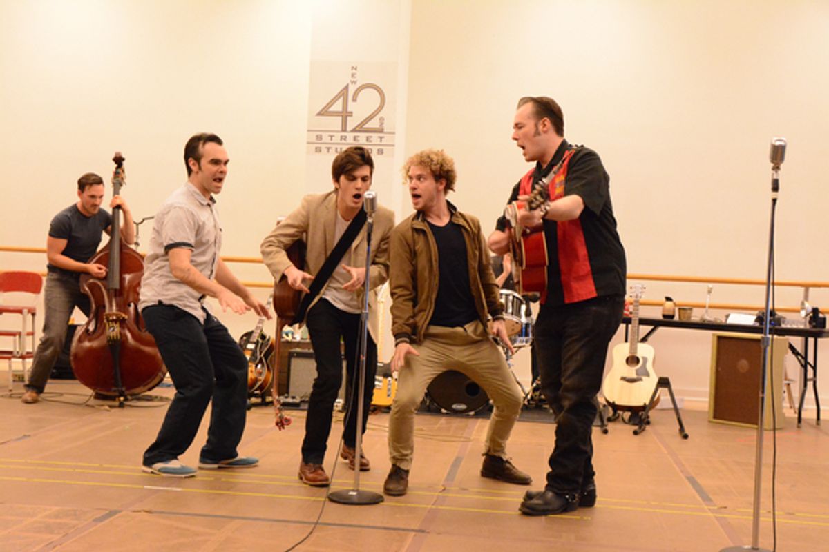 Sam Weber, James Barry, Alex Boniello, Nat Zegree and Scott Moreau at 