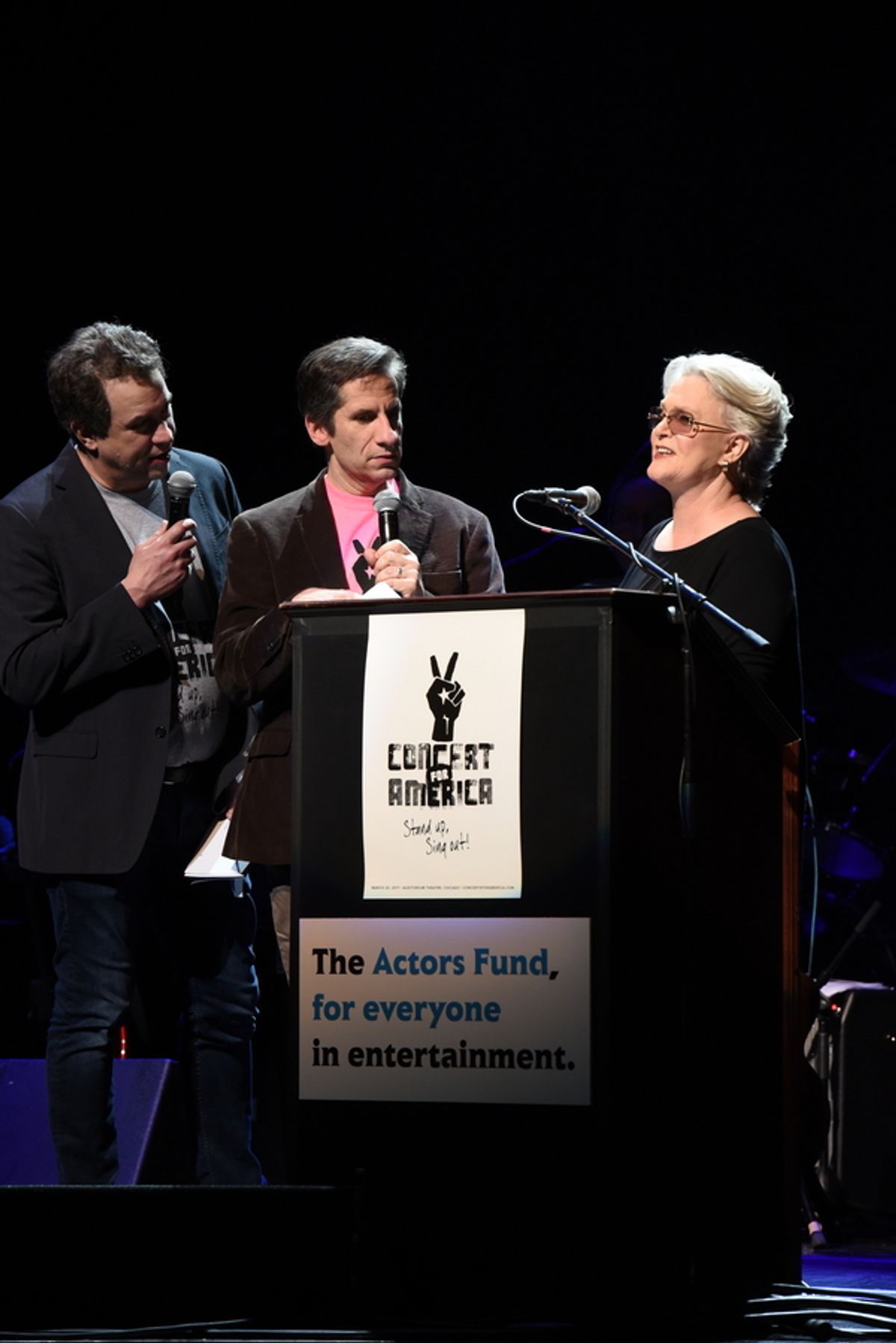 James Wesley, Seth Rudetsky and Sharon Gless at 