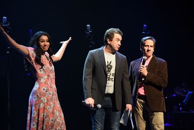Miranda Rae Mayo, James Wesley and Seth Rudetsky  Photo
