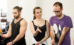 Leon Scott, Emily Goad, and Robert Pearce Photo
