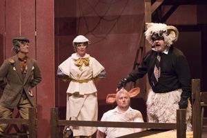 Stephen Hurst, Paige Thomas, Nick Thomas, Alan Hall Photo