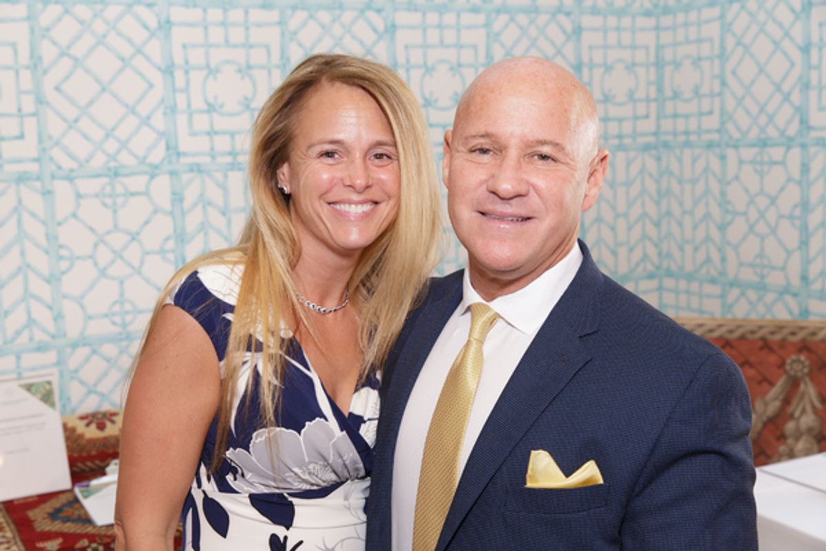 Melissa Berenson, Dr. Robert Gewant at Princess Yasmin Aga Khan & Carleton Varney Host Rita Hayworth Luncheon for The Alzheimer's Association