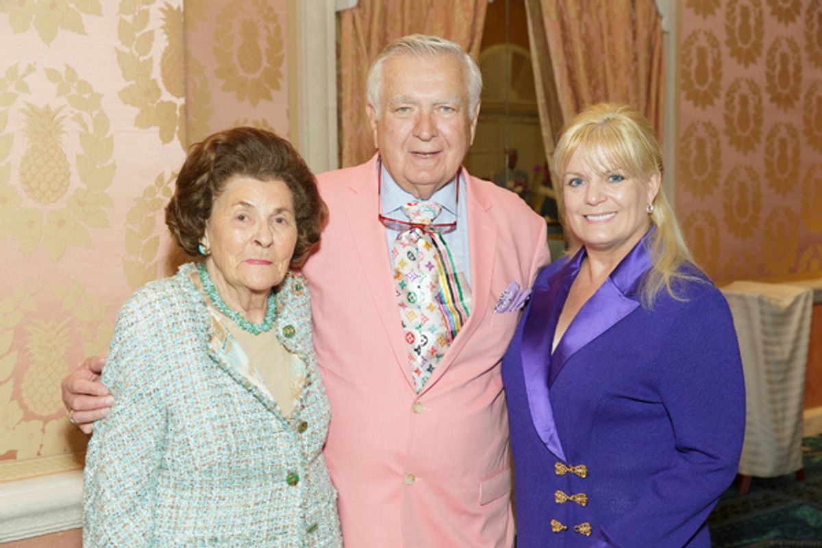 Lynne Carey, Princess Yasmin Aga Khan, Brinsley Matthews at 