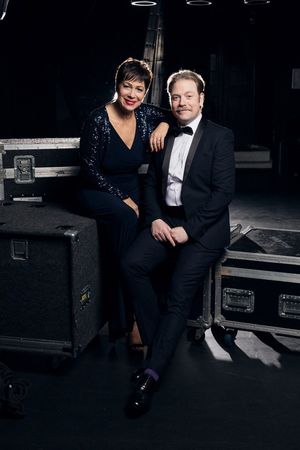 Denise Welch and Rufus Hound @ BroadwayWorld Denise Welch and Rufus Hound Photo
