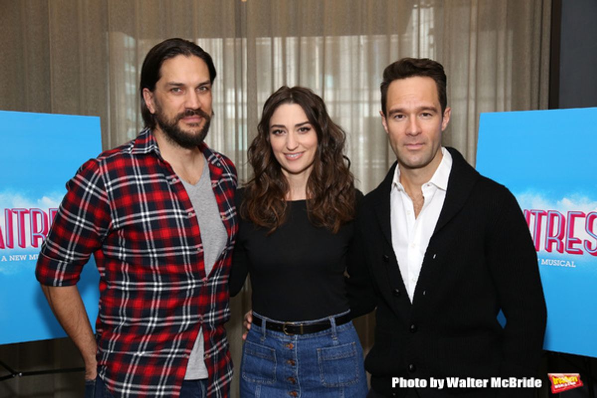 Will Swenson, Sara Bareilles and Chris Diamantopoulos at 