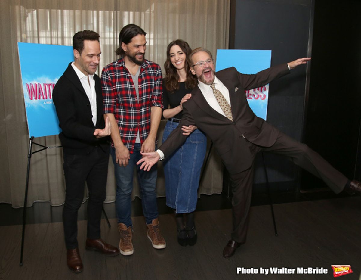 Chris Diamantopoulos, Will Swenson, Sara Bareilles and Producer Barry Weissler at 