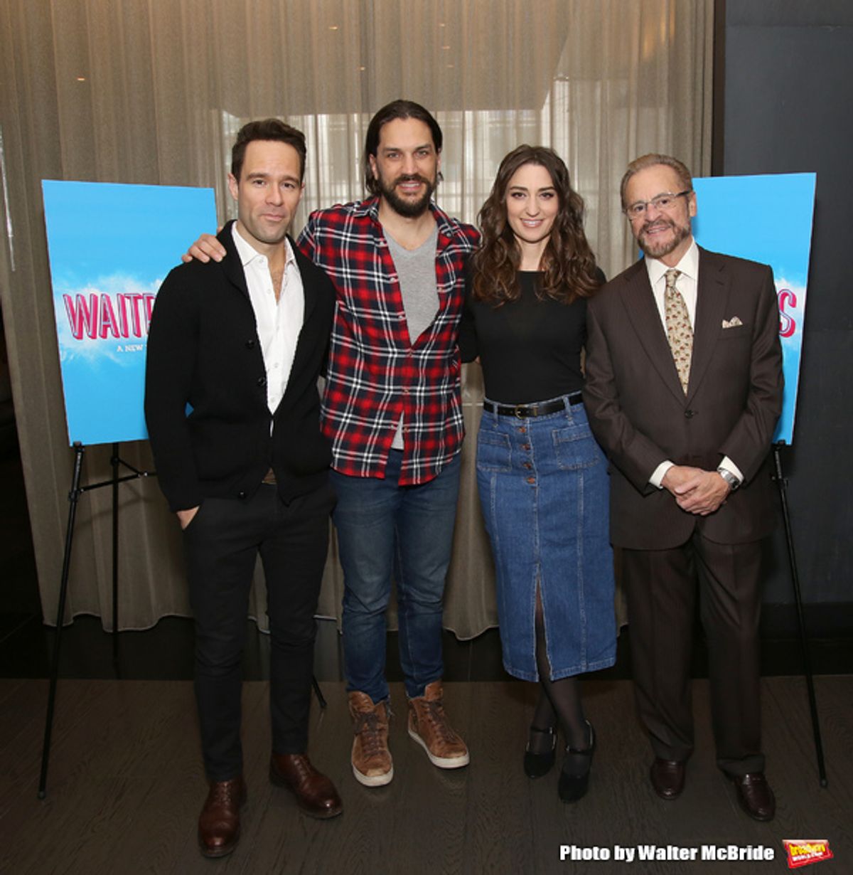 Chris Diamantopoulos, Will Swenson, Sara Bareilles and Producer Barry Weissler at 
