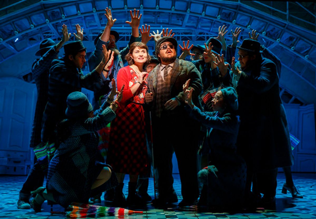 Phillipa Soo, David Andino and the cast of AMELIE at 