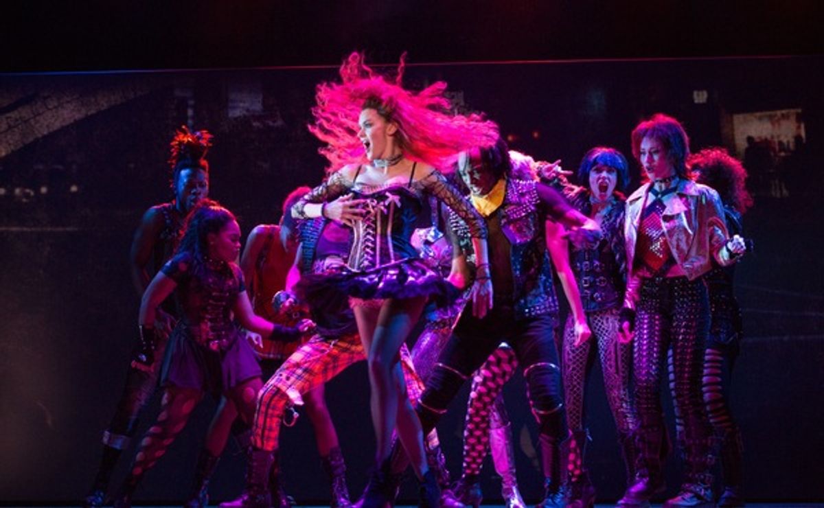 Virginia Preston and cast at 