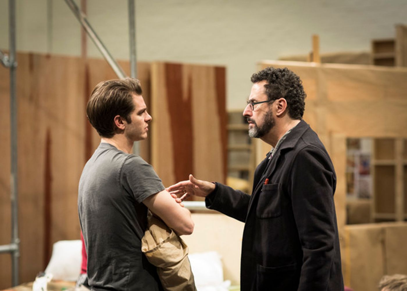 Photo Flash: In Rehearsal with Nathan Lane, Andrew Garfield, and the Cast of ANGELS IN AMERICA  Image