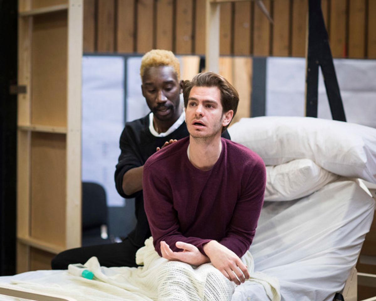 Nathan Stewart- Jarrett and Andrew Garfield at 