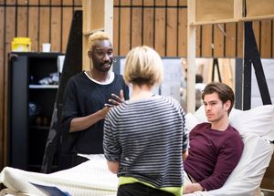Nathan Stewart-Jarrett and Andrew Garfield  Photo