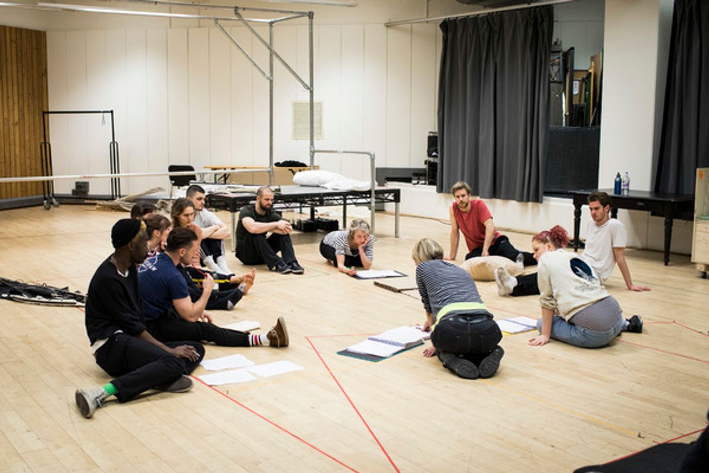 Photo Flash: In Rehearsal with Nathan Lane, Andrew Garfield, and the Cast of ANGELS IN AMERICA  Image