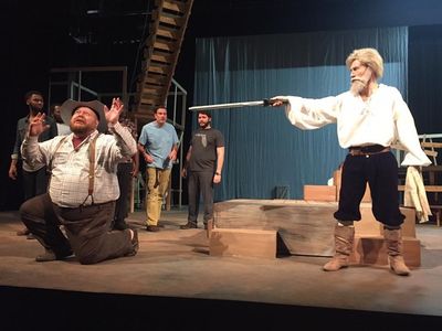Will Green  and Jonathan Sphuler of La Mancha, running March 24-26 at Conant Performi Photo