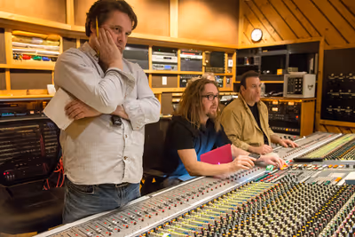 Christopher Nightingale, Tim Minchin  and Andy Manganello  Photo