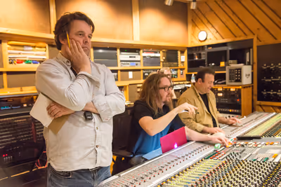 Christopher Nightingale, Tim Minchin  and Andy Manganello  Photo