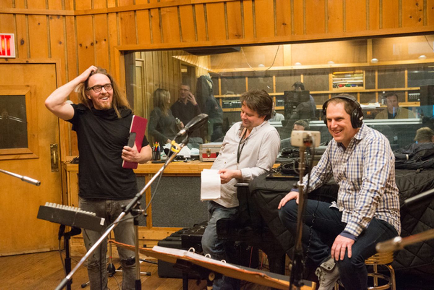 Photo Flash: GROUNDHOG DAY Company Hits the Recording Studio! Photo Flash: GROUNDHOG DAY Company Hits the Recording Studio! Image