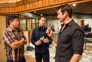 Raymond Lee, Andrew Call, and Andy Karl Photo