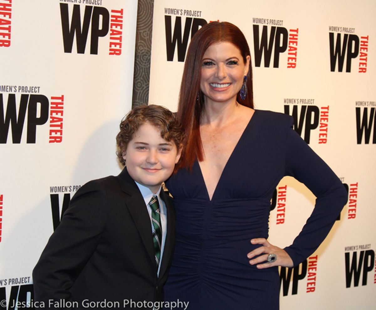 Debra Messing and Roman Zelman at 
