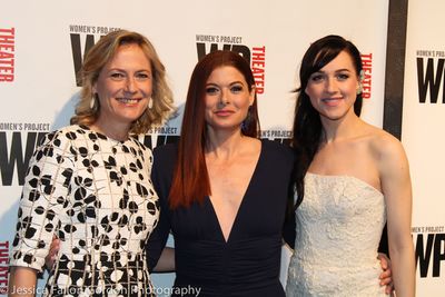 Ann Sarnoff, Debra Messing and Lena Hall  Photo
