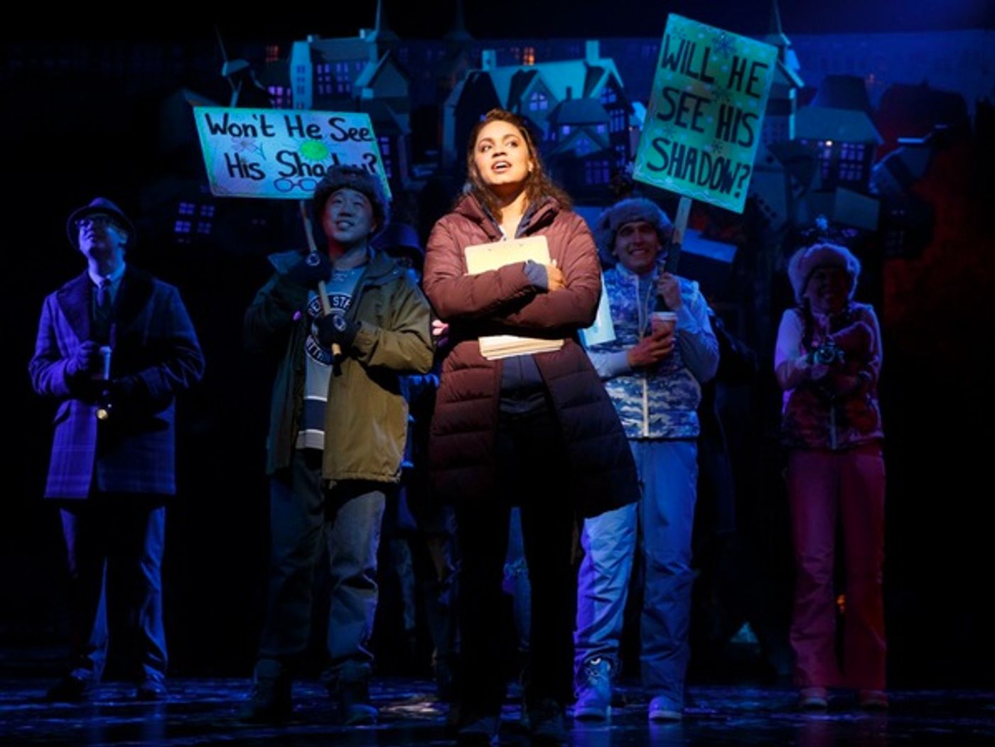 Photo Flash: Welcome to Smalltown, USA! First Look at GROUNDHOG DAY on Broadway  Image