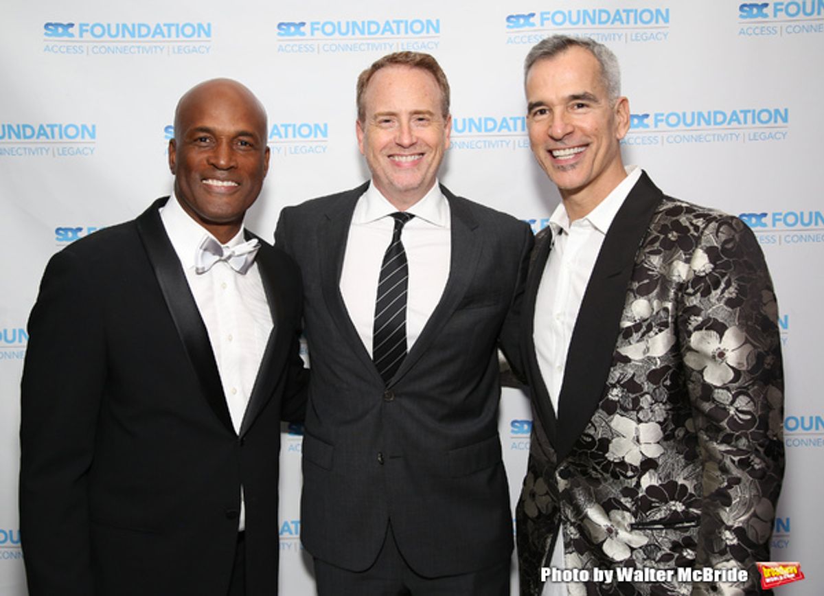 Kenny Leon, Bob Greenblatt and Jerry Mitchell  at 