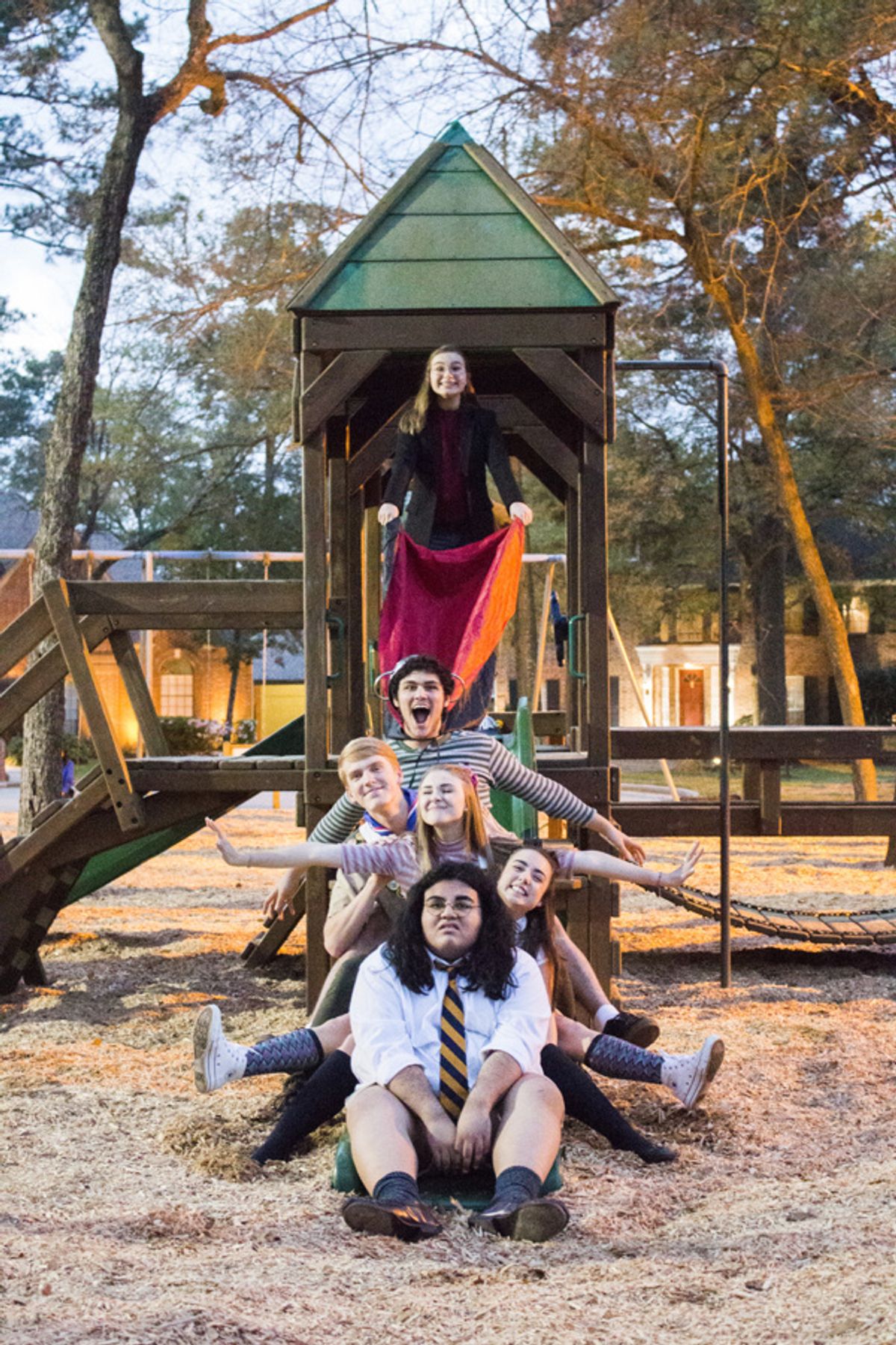 Abby Holmes, Alex Kerry, Justin Vrana, April Palm, Cassidy D'Agostino, and Joseph Concha at 