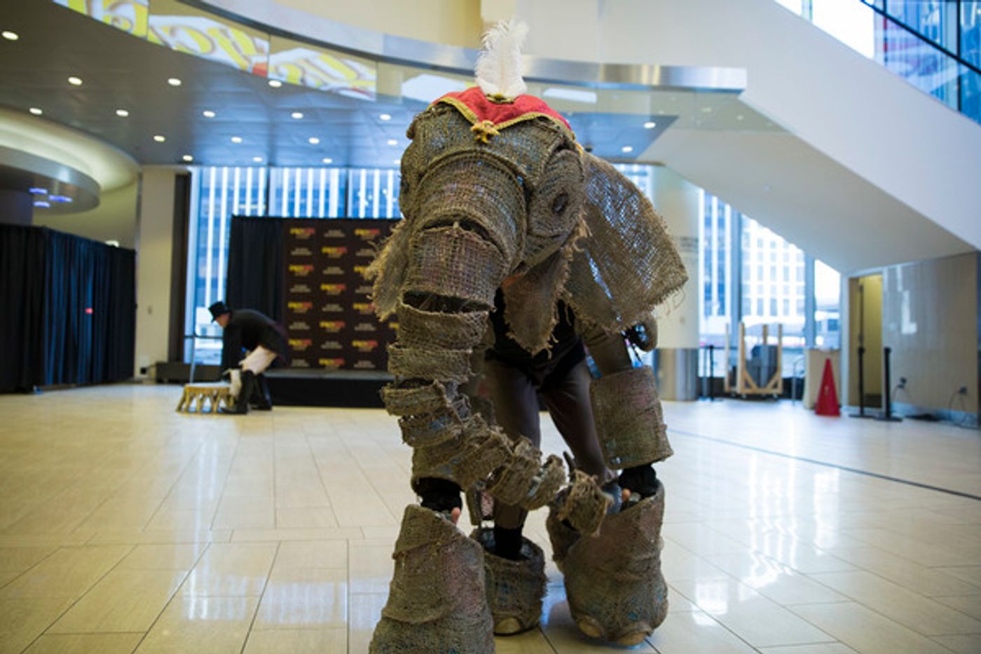 Photo Flash: CIRCUS 1903's Baby Elephant Puppet Stops by Madison Square Garden Photo Flash: CIRCUS 1903's Baby Elephant Puppet Stops by Madison Square Garden Image