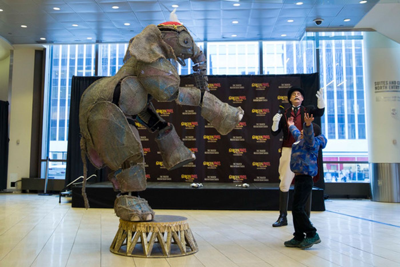 Photo Flash: CIRCUS 1903's Baby Elephant Puppet Stops by Madison Square Garden Photo Flash: CIRCUS 1903's Baby Elephant Puppet Stops by Madison Square Garden Image