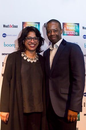 Indhu Rubasingham and Adrian Lester @ BroadwayWorld Indhu Rubasingham and Adrian Lester Photo