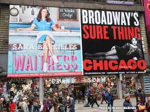 Theatre Billboard unveiling for "Waitress" starring Sara Bareilles Photo