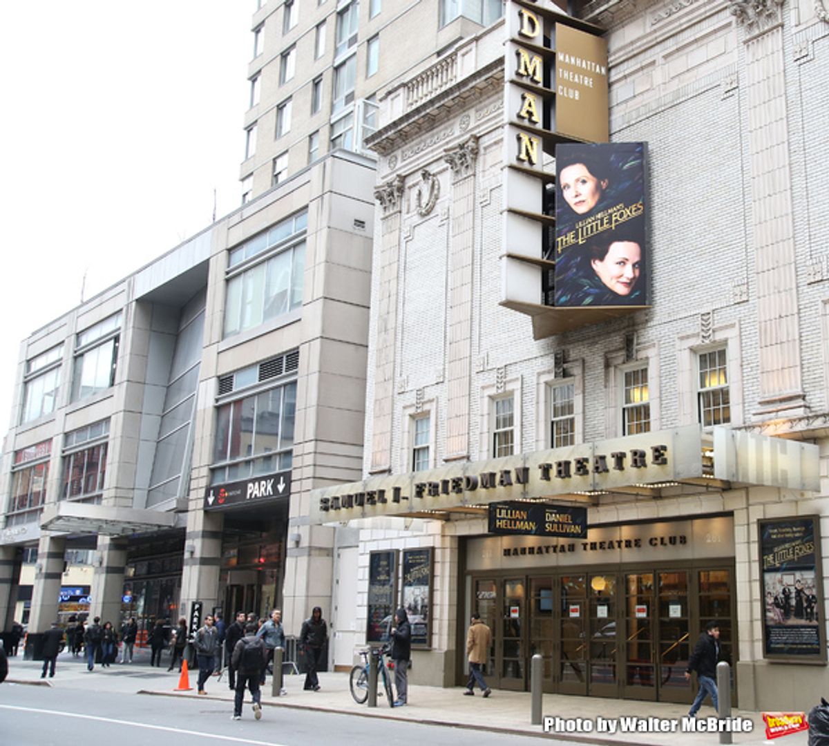 Theatre Marquee unveiling for 'The Little Foxes' starring Laura Linney and Cynthia Nixon at 
