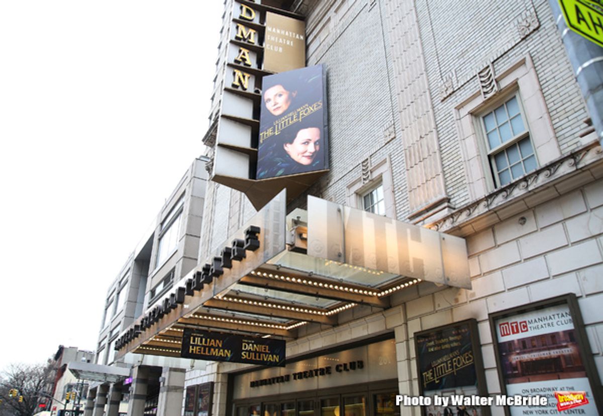 Theatre Marquee unveiling for 'The Little Foxes' starring Laura Linney and Cynthia Nixon  at 