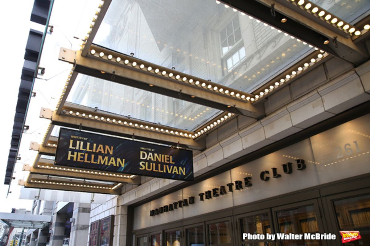 Theatre Marquee unveiling for 'The Little Foxes' starring Laura Linney and Cynthia Nixon  at 